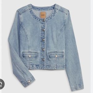 Gap Collarless Denim Jacket
